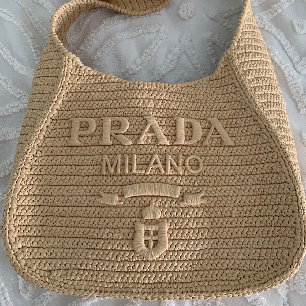 ❌SOLD - NEW Prada Raffia Tote Bag